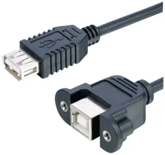 Lyndahl USB kabel USB 2.0 USB-B vtičnica\, USB-A vtičnica 0.20 m črna  LKPK007