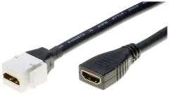 Lyndahl LKK0210-02 HDMI adapterski kabel [1x ženski konektor HDMI - 1x ženski konektor HDMI] črna  0.2 m