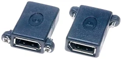 Lyndahl LKPA019 DisplayPort adapter [1x ženski konektor DisplayPort - 1x ženski konektor DisplayPort] črna