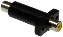 Lyndahl cinch AV adapter [1x ženski cinch konektor - 1x ženski cinch konektor]  črna/rumena