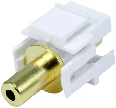 Lyndahl klinker avdio adapter [1x priključna doza za 3\,5 mm banana moški konektor - 1x priključna doza za 3\,5 mm banana moški konektor]  bela