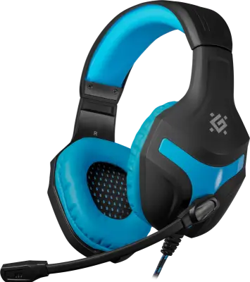 Scrapper 500 gaming slušalke, črni + modri, 2 m kabel