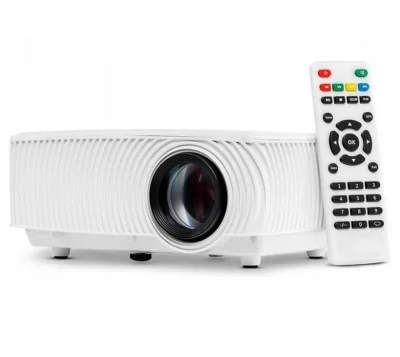 Prenosni WIFI LED projektor HDMI USB fullHD 40-130″ + daljinec