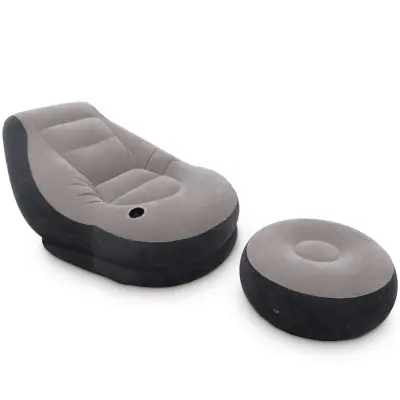 Intex Napihljiv stol s taburejem Ultra Lounge Relax 68564NP