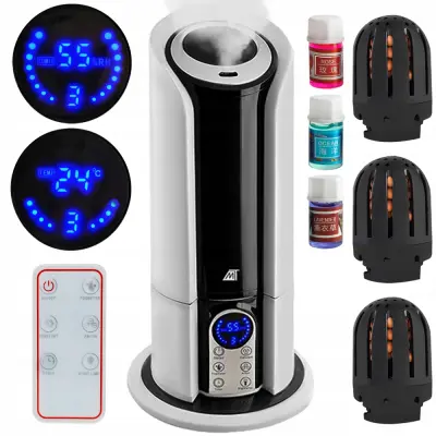 Izparjevalnik eteričnih olj LCD in difuzor 5L LED RGB + daljinec