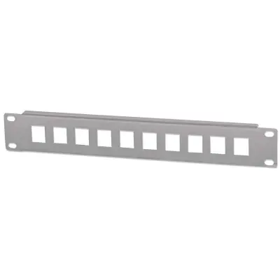 INTELLINET 10" 1U 10-port siv slepi patch panel