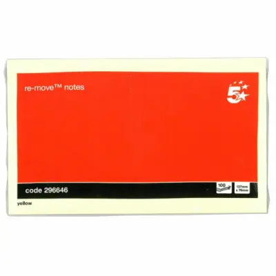 Blok tix kocka 125mm x 76mm 100lističev pastelno rumen 296646