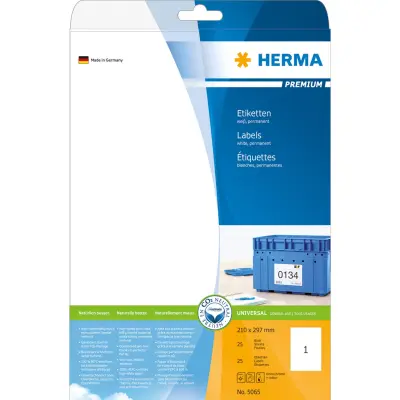 ETIKETE 210 x 297 mm 5065 SUPERPRINT HERMA  25/1