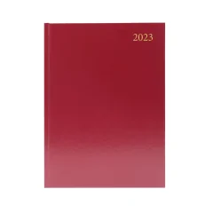 Rokovnik- dva dni na stran A4  2023, rdeč trde platnice , vezava KFA42BG23