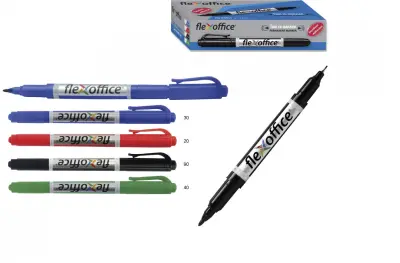 Marker Twin Flexoffice FO-PM01  0,4 -1mm črn