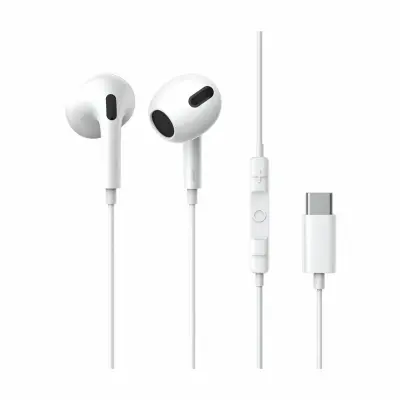 Baseus slušalke+mikrofon Encok C17 bele z USB-C NGCR010002