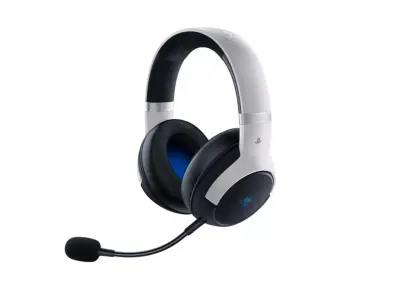 Slušalke Razer Kaira Pro Hyperspeed Gaming Wireless Playstation z licenco bele/črne