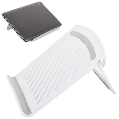 Univerzalno nastavljivo stojalo za prenosni računalnik ali tablico bel