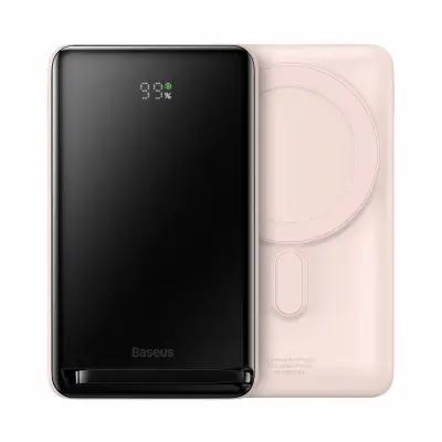 Baseus prenosna baterija 10.000mAh 20W PowerBank magsafe roza PPCX000204