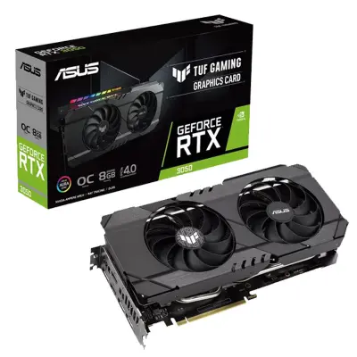 ASUS TUF GeForce RTX 3050 OC GDDR6 (90YV0HM4-M0NA00) gaming grafična kartica