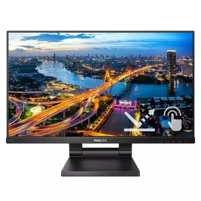 Monitor touch Philips 54,6 cm (21,5") 222B1TC 1920x1080 POS 75Hz IPS 5ms VGA HDMI DisplayPort 2xUSB3.1 Zvočniki  3H sRGB102%