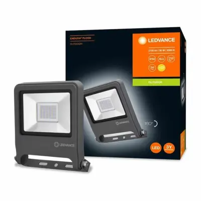 Ledvance LED reflektor zunanji 30W črn IP65 3000K
