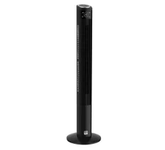 SHE stolpni ventilator 121cm 45W črn
