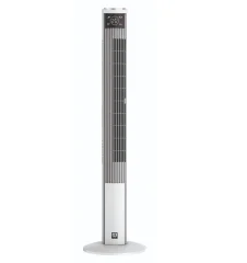 SHE stolpni ventilator 121cm 45W bel