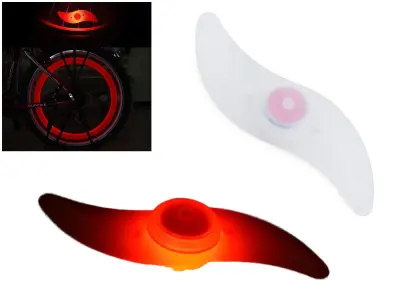 Spikestar led svetilka za kolo, rdeča