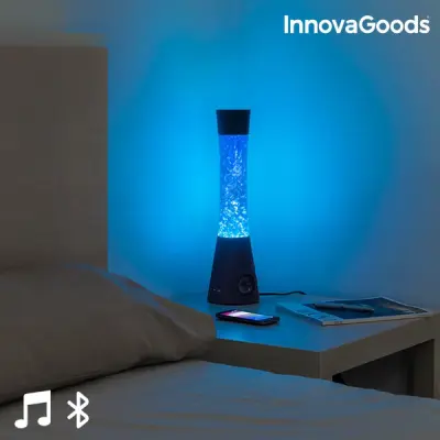Lava svetilka z bluetooth zvočnikom in mikrofonom innovagoods 30w