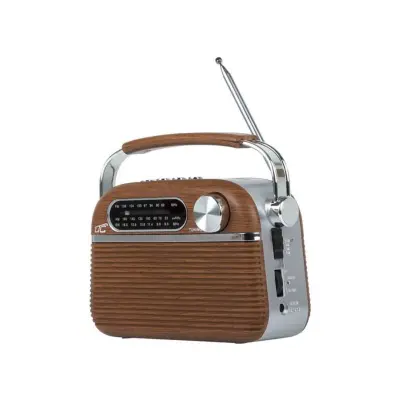 Prenosni RETRO radio bluetooth, AM/FM, MP3, USB, SD s polnilno baterijo 1200mAh