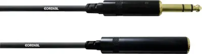Adapterski kabel Cordial\, 5 m\, REAN banana vtič 6\,3 mm\, STEREO CFM5VK
