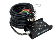 Multicore z odrsko škatlo\, 12IN / 4OUT\, XLR / XLR Multicore kabel s Stagebox\, 12IN/4OUT\,XLR/XLR