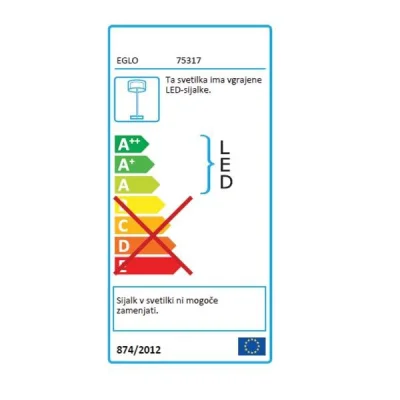 Eglo Faedo 3 zunanji reflektor 10 W IP65 ↔ 110 ↕ 80