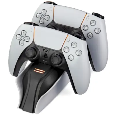 snakebyte PS5 Twin:Charge 5 polnilna postaja bela