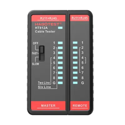 ETH  LAN TESTER OMREŽJA RJ45/RJ14/RJ12/RJ9 Habotest HT812A