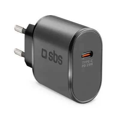SBS POWER TYPE-C 25W adapter črn