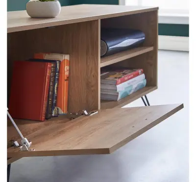 Vonhaus Capri manjša TV omarica, hrast