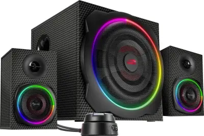 SpeedLink SL-830100-BK 2.1 računalniški zvočnik Bluetooth®\, kabelska povezava\, USB 60 W črna