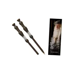 NOBLE COLLECTION - HARRY POTTER - WANDS - DUMBLEDORE WAND PEN AND BOOKMARK