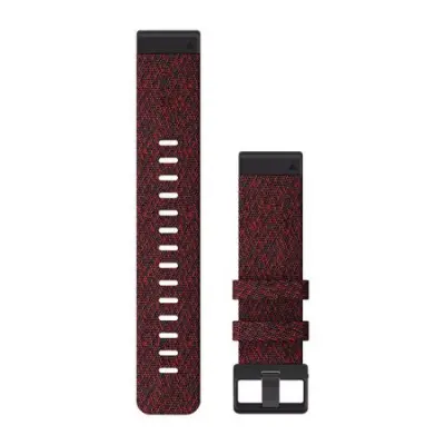 Garmin nadomestni pašček za Fenix 6/7, QuickFit 22'', Heathered Red Nylon