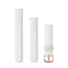 Garmin nadomestni pašček 20mm, Silicone, Rose Gold White