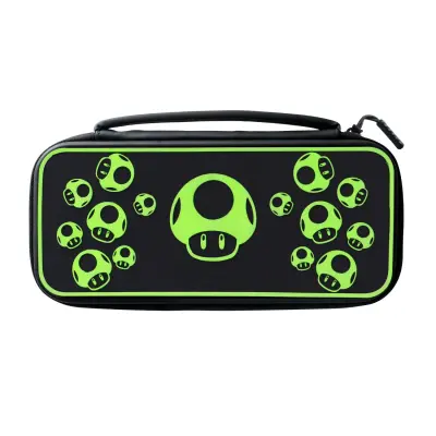 PDP NINTENDO SWITCH TRAVEL CASE PLUS - 1-UP GLOW IN THE DARK torbica