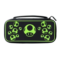 PDP NINTENDO SWITCH TRAVEL CASE PLUS - 1-UP GLOW IN THE DARK torbica