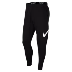 Nike Dri-FIT Tapered Pants, Black/White - L