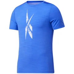 Reebok Workout Ready Activchill Short Sleeve Shirt, Court Blue