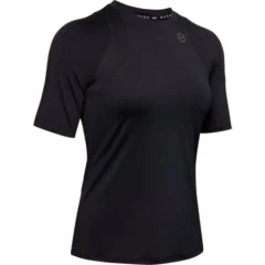 UA Women's Rush Short Sleeve Shirt, Black