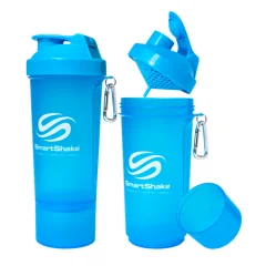 SmartShake Slim Neon Blue, 500 ml