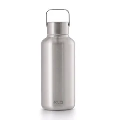 EQUA, Stainless Steel Bottle, Timeless Steel, 600 ml