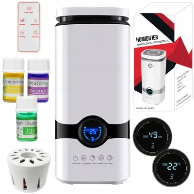 220V LED difuzor 4L LCD touch + eterična olja in daljinec