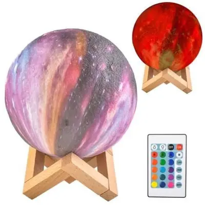 LED RGB 3D luna z daljinskim upravljalnikom 20cm