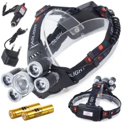 Naglavna svetilka cree XM-L T6 4x XPE
