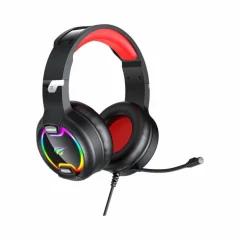 Gaming slušalke Havit GAMENOTE H2233D RGB (črna&amp;rdeča)