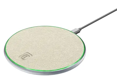 CELLULARLINE TWEED, 15W Brezžični polnilec bel