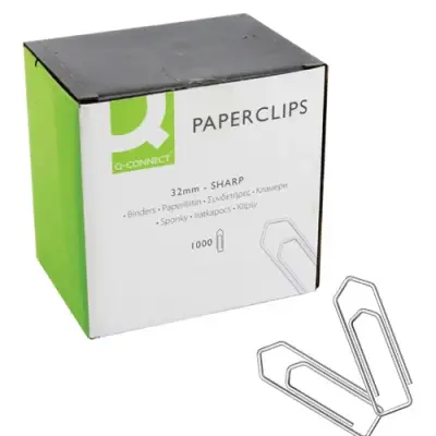 Sponke za papir 32mm srebrne KF01313 1000 kos sharp